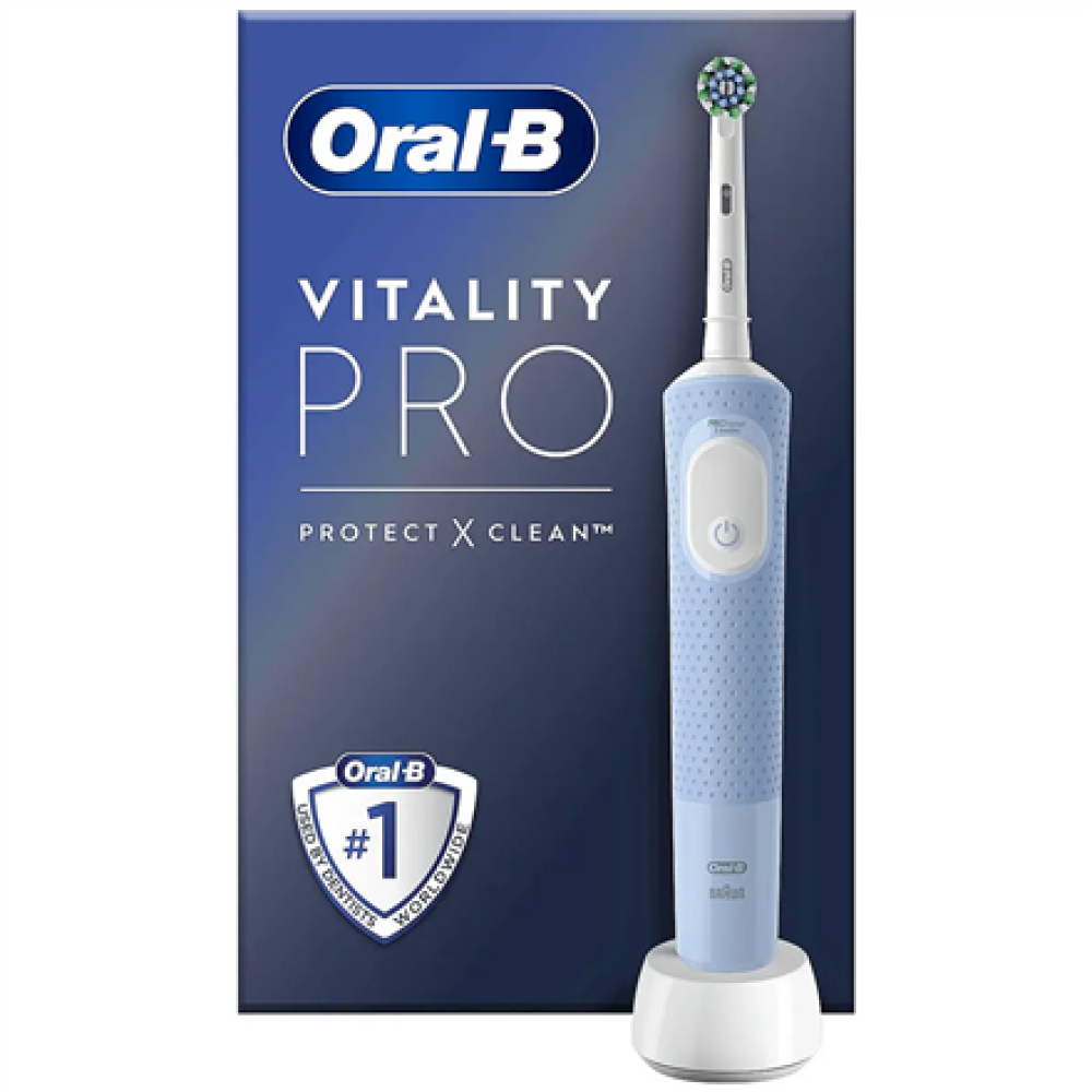 Oral-B , Electric Toothbrush , Vitality Pro , Rechargeable , For adults , Number of brush heads included 1 , Number of teeth brushing modes 3 , Blue