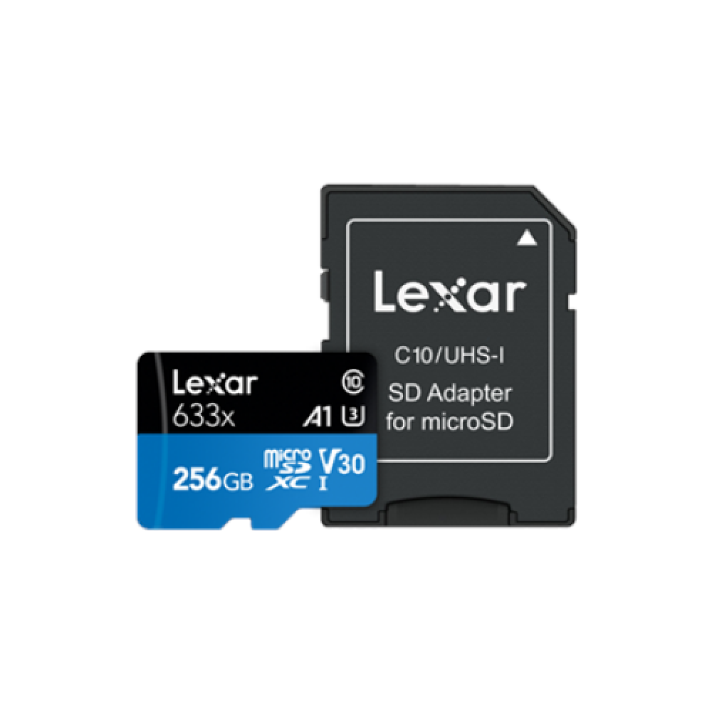 Lexar , High-Performance 633x , UHS-I , 256 GB , micro SDXC