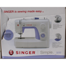 SALE OUT. Singer , Sewing Machine , Simple 3232 , Number of stitches 32 , Number of buttonholes 1 , White , DAMAGED PACKAGING