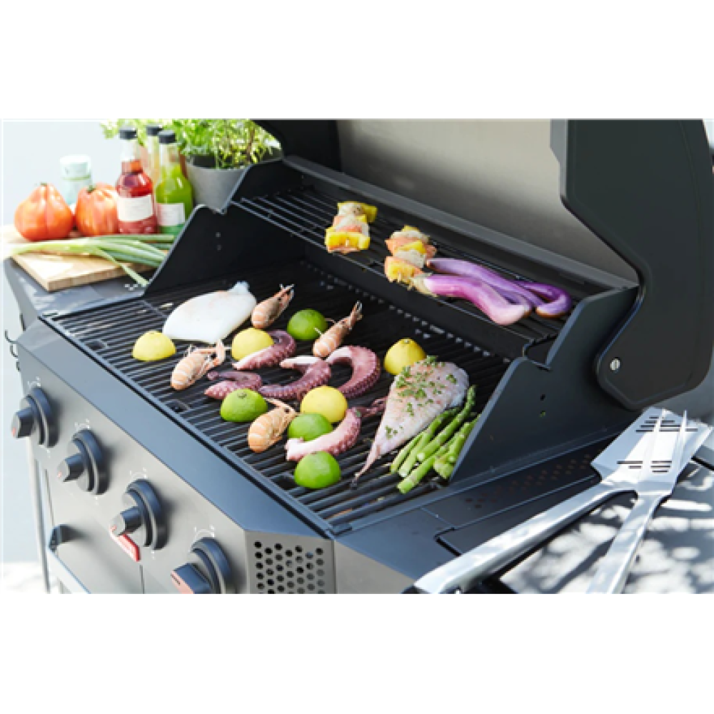 Barbecook Gas Barbecue Luca 412 with Cabinet and Sideburner, 145.4 x 60.3 x 112.3 cm , BC-GAS-3100