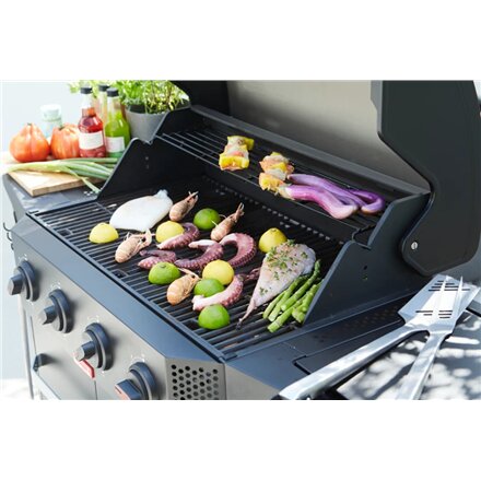 Barbecook Gas Barbecue Luca 412 with Cabinet and Sideburner, 145.4 x 60.3 x 112.3 cm , BC-GAS-3100