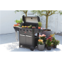 Barbecook Gas Barbecue Luca 412 with Cabinet and Sideburner, 145.4 x 60.3 x 112.3 cm , BC-GAS-3100