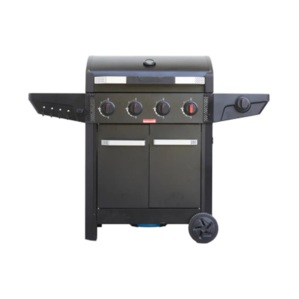 Barbecook Gas Barbecue Luca 412 with Cabinet and Sideburner, 145.4 x 60.3 x 112.3 cm , BC-GAS-3100