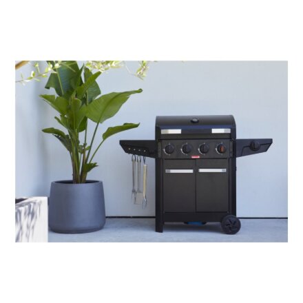 Barbecook Gas Barbecue Luca 412 with Cabinet and Sideburner, 145.4 x 60.3 x 112.3 cm , BC-GAS-3100