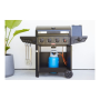 Barbecook Gas Barbecue Luca 412 with Cabinet and Sideburner, 145.4 x 60.3 x 112.3 cm , BC-GAS-3100