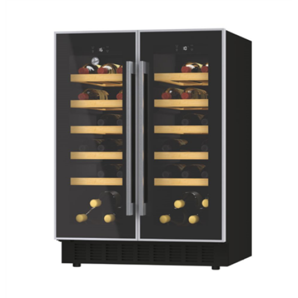 Hoover , Wine Cooler , HWCB 60D/1 , Energy efficiency class G , Free standing , Bottles capacity 38 , Black