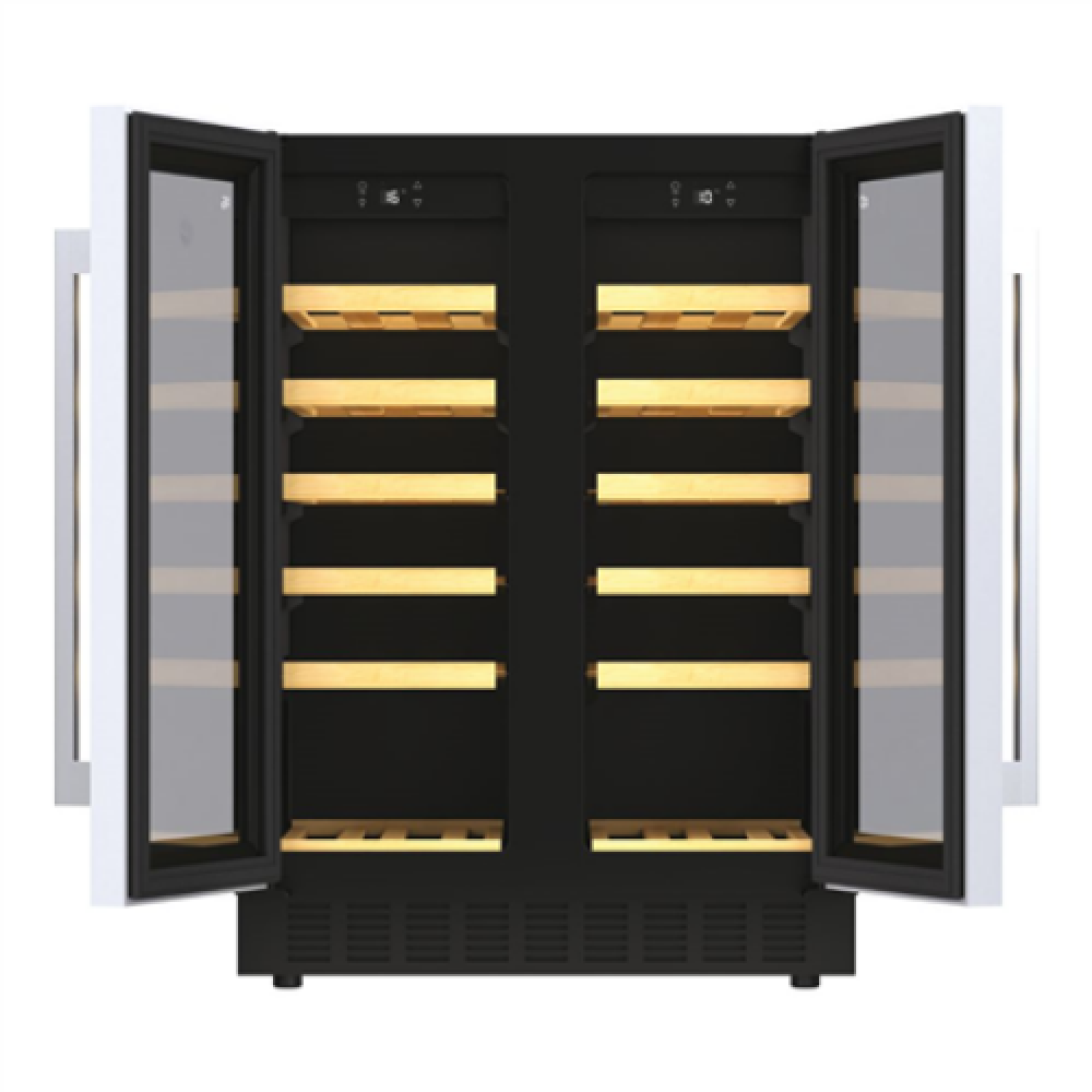 Hoover , Wine Cooler , HWCB 60D/1 , Energy efficiency class G , Free standing , Bottles capacity 38 , Black