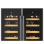 Hoover , Wine Cooler , HWCB 60D/1 , Energy efficiency class G , Free standing , Bottles capacity 38 , Black