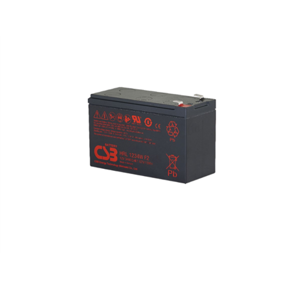 CSB Battery Battery 12V 9Ah 34W Pb F2 , HRL1234W