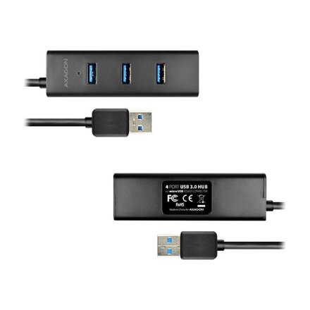 AXAGON Four-port USB 3.0 hub with fast charging and power support , HUE-S2B