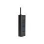 AXAGON Four-port USB 3.0 hub with fast charging and power support , HUE-S2B