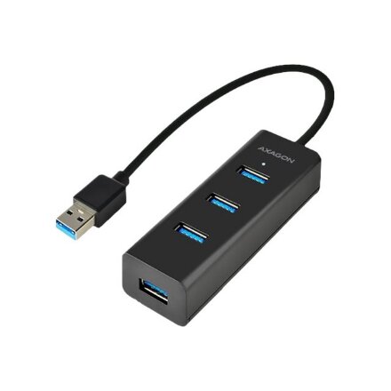 AXAGON Four-port USB 3.0 hub with fast charging and power support , HUE-S2B