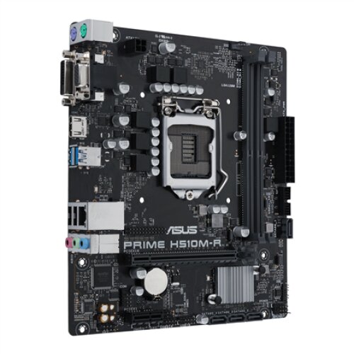 Asus PRIME H510M-R Processor family Intel Processor socket LGA1200 DDR4 DIMM Memory slots 2 Supported hard disk drive interfaces SATA Number of SATA connectors 4 Chipset Intel H510 microATX
