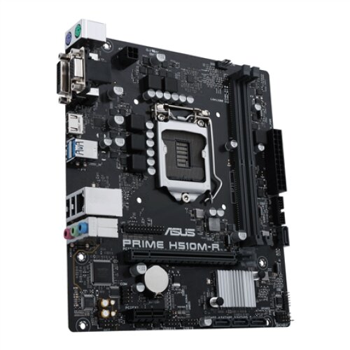 Asus PRIME H510M-R Processor family Intel Processor socket LGA1200 DDR4 DIMM Memory slots 2 Supported hard disk drive interfaces SATA Number of SATA connectors 4 Chipset Intel H510 microATX