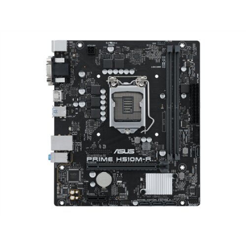 Asus PRIME H510M-R Processor family Intel Processor socket LGA1200 DDR4 DIMM Memory slots 2 Supported hard disk drive interfaces SATA Number of SATA connectors 4 Chipset Intel H510 microATX