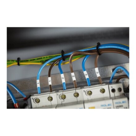 Brother , Heat shrink tube tape HSe-221E , Black on White