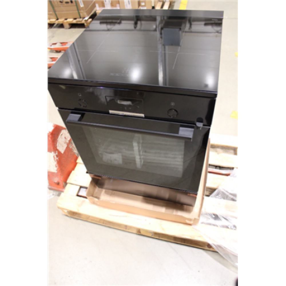 SALE OUT. Cooker , HLN39A060U , Hob type Induction , Oven type Electric , Black , Width 60 cm , Grilling , Red LED , DAMAGED PACKAGING, DENTS ON FRONT AND SIDE , Depth 60 cm , 66 L
