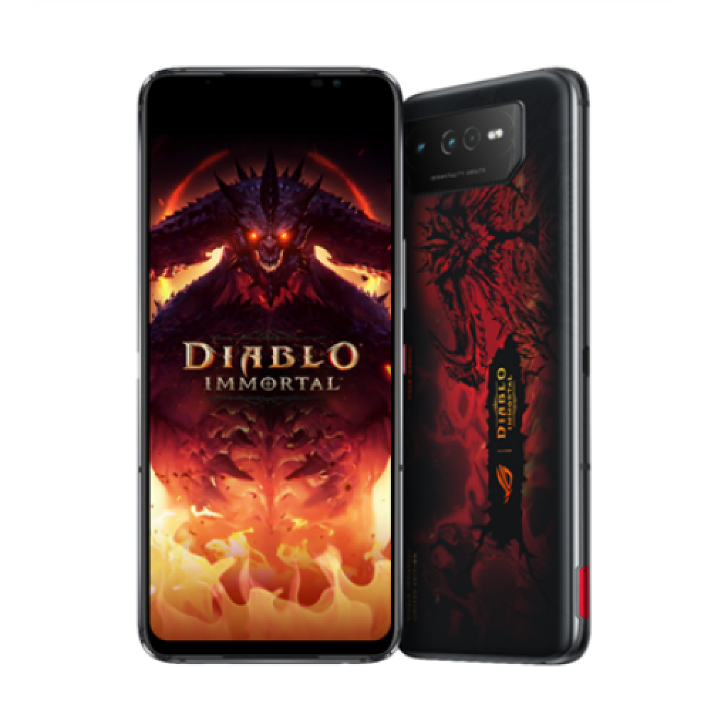Asus ROG Phone 6 Diablo Immortal Edition Hellfire Red, 6.78 , AMOLED, 1080 x 2448 pixels, Qualcomm SM8475, Snapdragon 8+ Gen 1 (4 nm), Internal RAM 16 GB, 512 GB, Dual SIM, Nano-SIM, 3G, 4G, 5G, Main camera 50+13+5 MP, Secondary camera 12 MP, Android, 12,