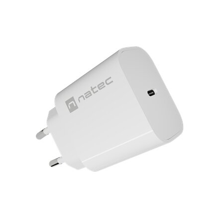 Natec Ribera USB Charger 1X USB-C 20W, White