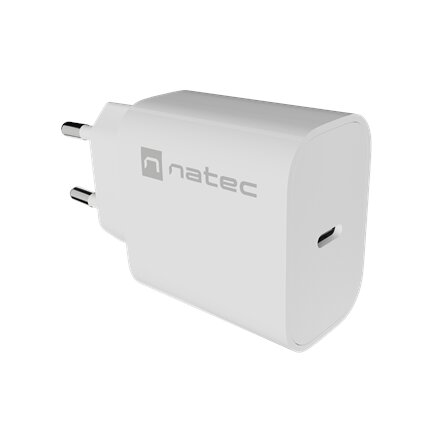 Natec Ribera USB Charger 1X USB-C 20W, White