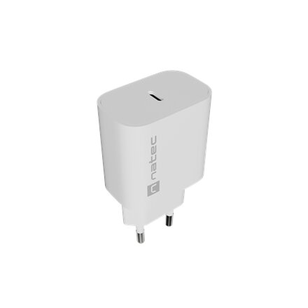 Natec Ribera USB Charger 1X USB-C 20W, White