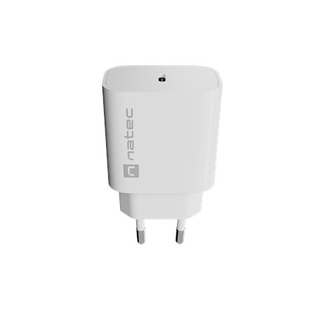 Natec Ribera USB Charger 1X USB-C 20W, White