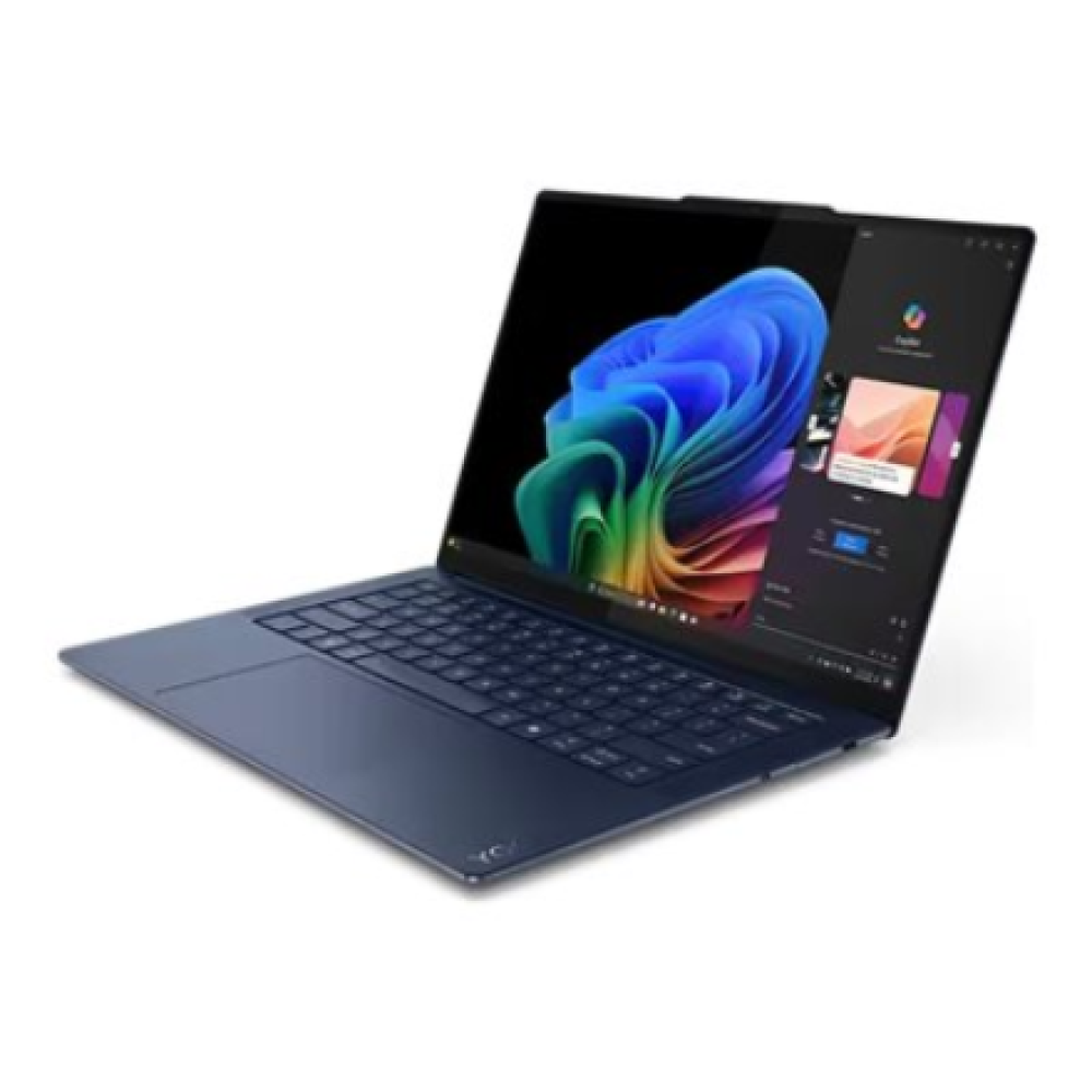 Lenovo Yoga Slim 7 14Q8X9 , Cosmic Blue , 14.5 , OLED , Touchscreen , 3K , 2944 x 1840 pixels , Glossy , Snapdragon X Elite , X1E-78-100 , 32 GB , Soldered LPDDR5x , Solid-state drive capacity 1000 GB , Qualcomm Adreno GPU , Windows 11 Home , 802.11be , B