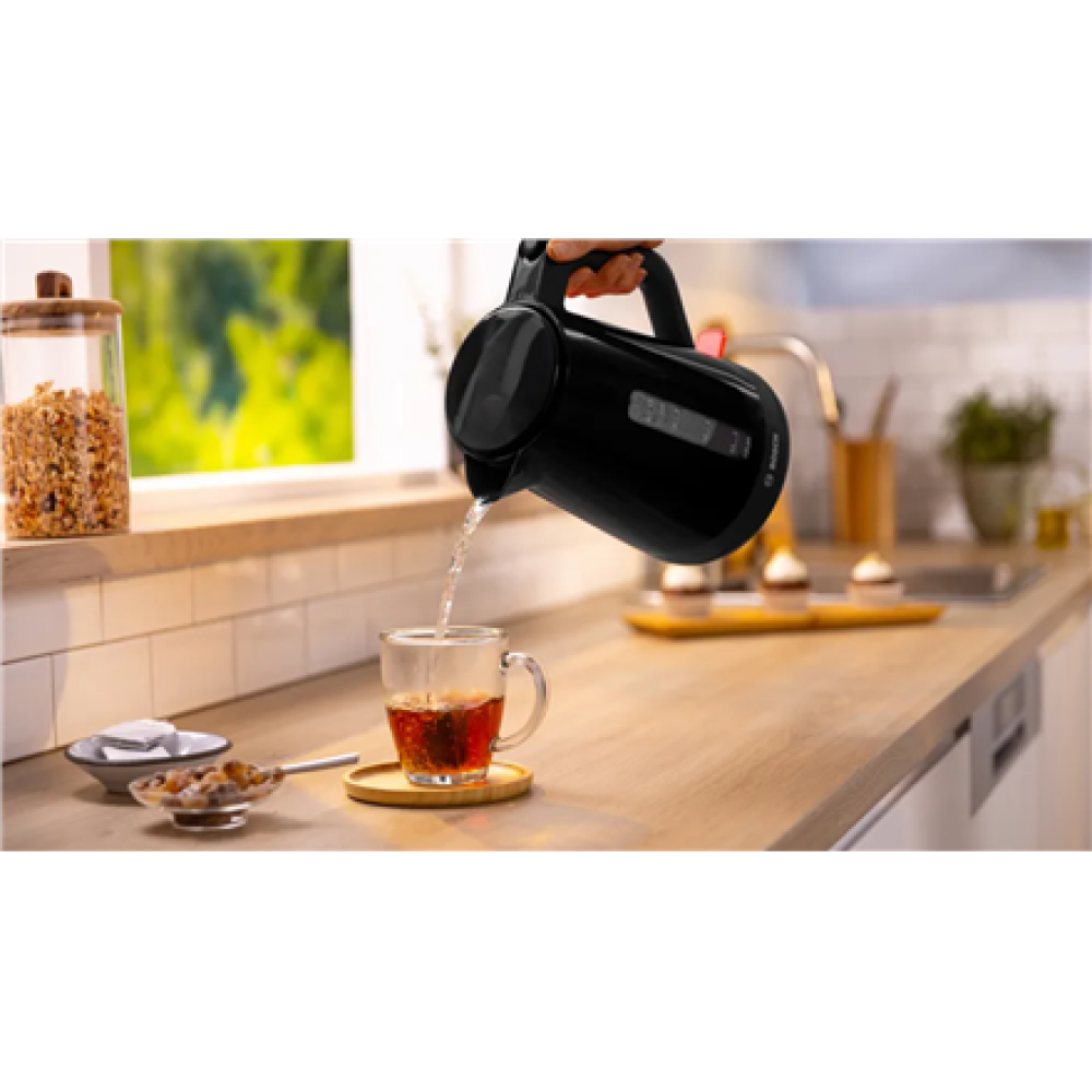 Bosch Kettle , TWK1M123 , Electric , 2400 W , 1.7 L , Plastic , 360° rotational base , Black
