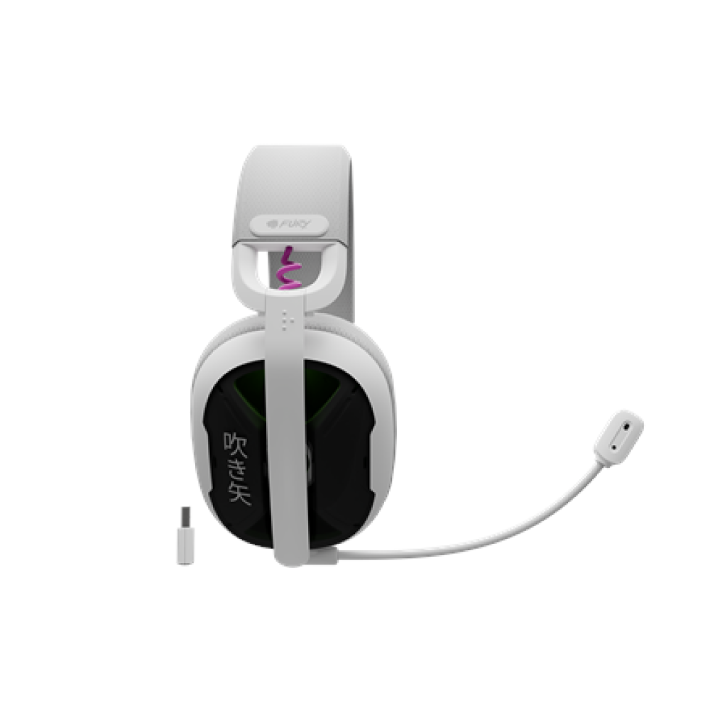Genesis Gaming Headset , Fury Fukiya F6 , Bluetooth , Over-Ear , Microphone , Wireless , White