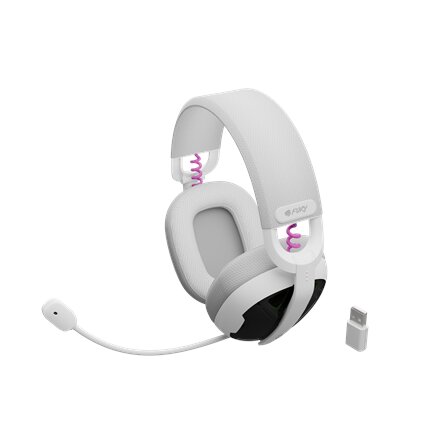 Fury , Gaming Headset , Fukiya F6 , Bluetooth , Over-Ear , Microphone , White