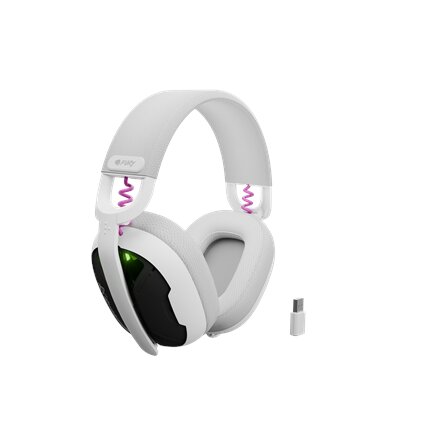 Fury , Gaming Headset , Fukiya F6 , Bluetooth , Over-Ear , Microphone , White