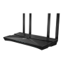 Wi-Fi 6 Router , Archer AX1500 , 802.11ax , 1201+300 Mbit/s , 10/100/1000 Mbit/s , Ethernet LAN (RJ-45) ports 4 , Mesh Support No , MU-MiMO Yes , Antenna type Fixed
