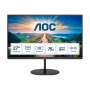 AOC , LCD Monitor , Q27V4EA , 27 , IPS , QHD , 16:9 , 75 Hz , 4 ms , 2560 x 1440 , 250 cd/m² , Headphone out , HDMI ports quantity 1 , Warranty 36 month(s)