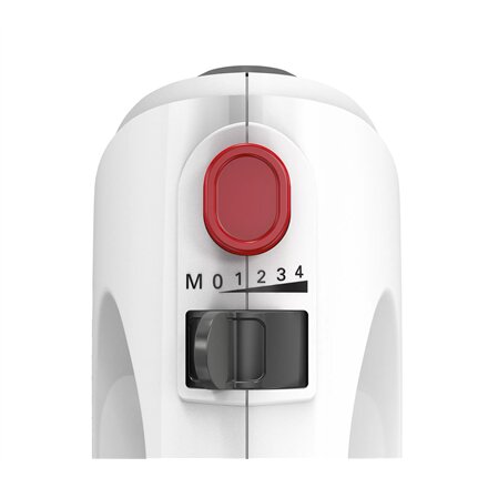 Bosch , Hand Mixer , MFQ22100 CleverMixx , Hand Mixer , 375 W , Number of speeds 4 , Turbo mode , White/Dark Grey