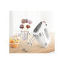 Bosch , Hand Mixer , MFQ22100 CleverMixx , Hand Mixer , 375 W , Number of speeds 4 , Turbo mode , White/Dark Grey