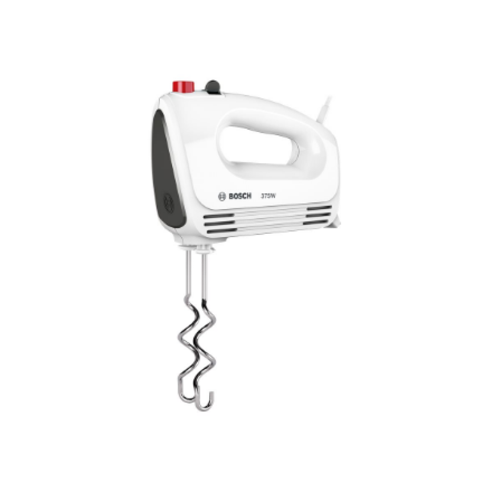 Bosch , Hand Mixer , MFQ22100 CleverMixx , Hand Mixer , 375 W , Number of speeds 4 , Turbo mode , White/Dark Grey