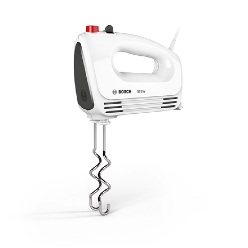 Bosch , Hand Mixer , MFQ22100 CleverMixx , Hand Mixer , 375 W , Number of speeds 4 , Turbo mode , White/Dark Grey