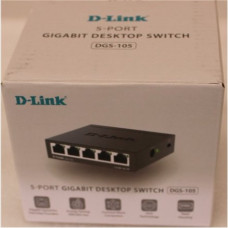 SALE OUT. D-Link DGS-105GL/E 5-Port Gigabit Ethernet Switch , SALE OUT. Ethernet Switch , DGS-105/E , Unmanaged , Desktop , Gigabit Ethernet (copper) ports quantity 5 , 60 month(s) , UNPACKED