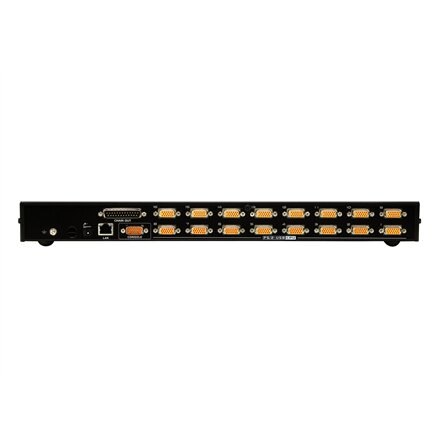 Aten , 1-Local/Remote Shared Access 16-Port PS/2-USB VGA KVM Over IP Switch , CS1716I-AT-G , 1 x SPHD Male (Yellow), 16 x SPHD Female (Yellow), 1 x DB-25 Male, 1 x DC Jack, 1 x RJ-45 Female, 1 x RJ-11, 1 x USB Type A Female