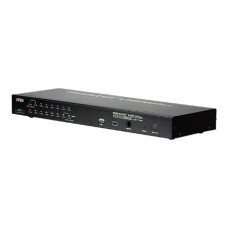 Aten , 1-Local/Remote Shared Access 16-Port PS/2-USB VGA KVM Over IP Switch , CS1716I-AT-G , 1 x SPHD Male (Yellow), 16 x SPHD Female (Yellow), 1 x DB-25 Male, 1 x DC Jack, 1 x RJ-45 Female, 1 x RJ-11, 1 x USB Type A Female