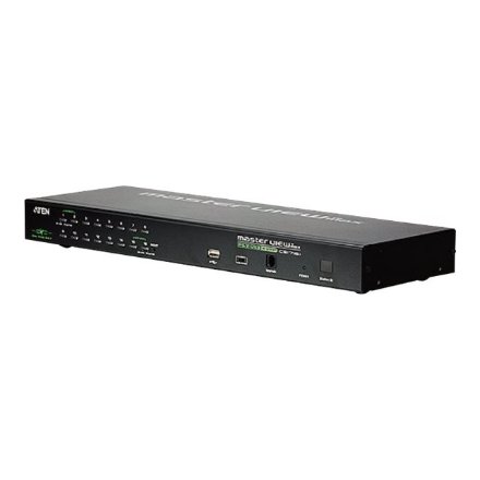 Aten , 1-Local/Remote Shared Access 16-Port PS/2-USB VGA KVM Over IP Switch , CS1716I-AT-G , 1 x SPHD Male (Yellow), 16 x SPHD Female (Yellow), 1 x DB-25 Male, 1 x DC Jack, 1 x RJ-45 Female, 1 x RJ-11, 1 x USB Type A Female