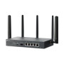TP-LINK , Omada 4G+ Cat6 AX3000 Gigabit VPN Router , ER706W-4G , 802.1q , 10/100/1000 Mbit/s , Mesh Support Yes , MU-MiMO Yes , Antenna type Detachable , 60 month(s)