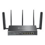 TP-LINK , Omada 4G+ Cat6 AX3000 Gigabit VPN Router , ER706W-4G , 802.1q , 10/100/1000 Mbit/s , Mesh Support Yes , MU-MiMO Yes , Antenna type Detachable , 60 month(s)