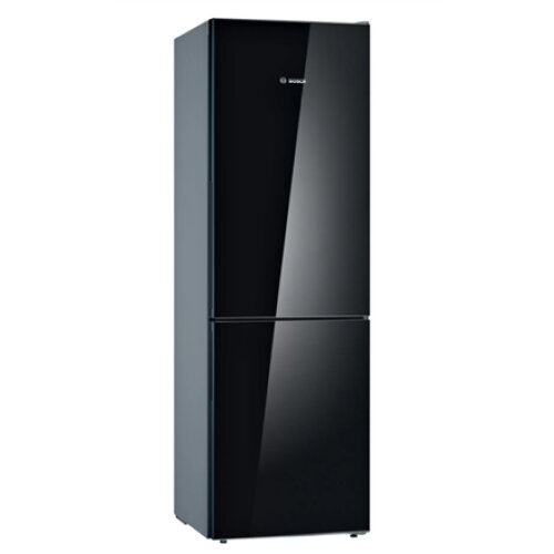 Bosch , Refrigerator , KGV36VBEAS , Energy efficiency class E , Free standing , Combi , Height 186 cm , Fridge net capacity 214 L , Freezer net capacity 94 L , 39 dB , Black