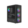 Fury PC Case , SHOBO SH4F RGB , Midi-Tower , Black