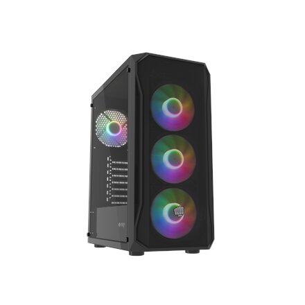 Fury PC Case , SHOBO SH4F RGB , Midi-Tower , Black