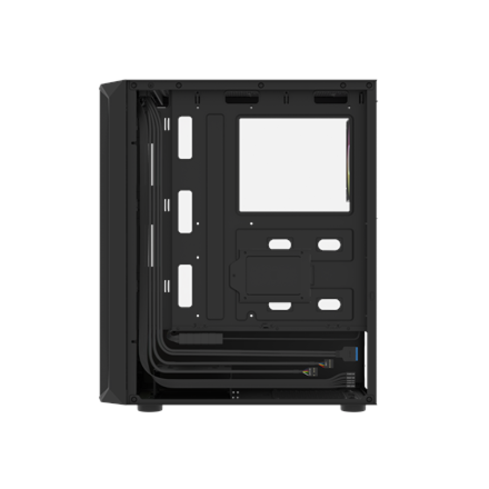 Fury PC Case , SHOBO SH4F RGB , Black , Midi-Tower