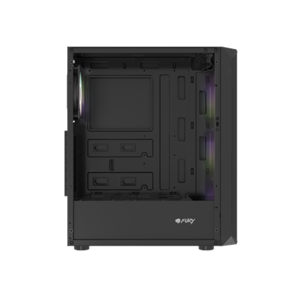 Fury PC Case , SHOBO SH4F RGB , Black , Midi-Tower
