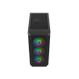 Fury PC Case , SHOBO SH4F RGB , Black , Midi-Tower