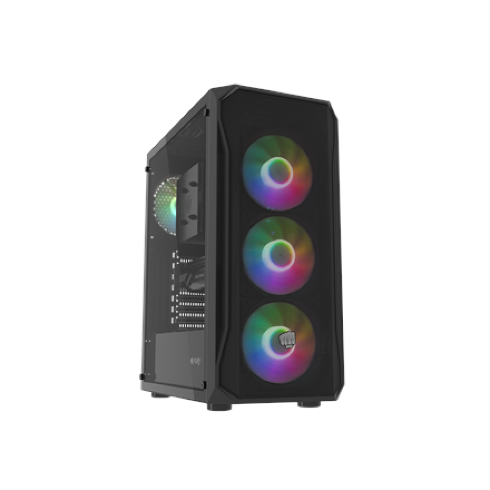 Fury PC Case , SHOBO SH4F RGB , Black , Midi-Tower